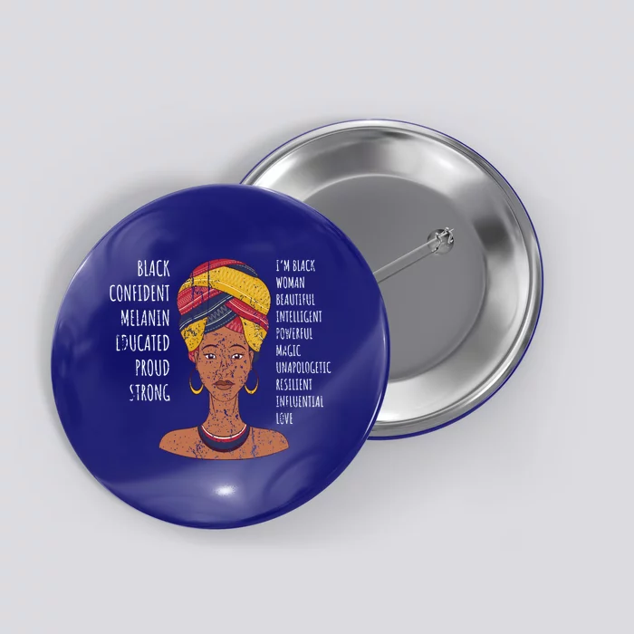 Afro American Black Americans Black History Month Cool Gift Button