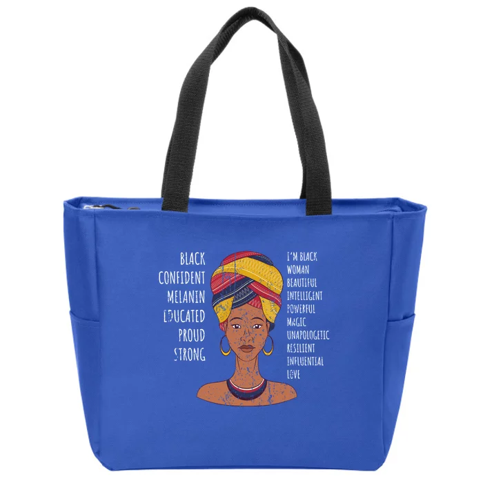 Afro American Black Americans Black History Month Cool Gift Zip Tote Bag