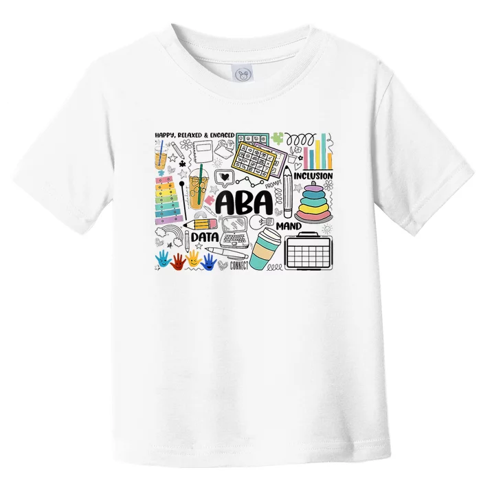 ABA Applied Behavior Analysis BCBA Behavior Analyst Autism Toddler T-Shirt