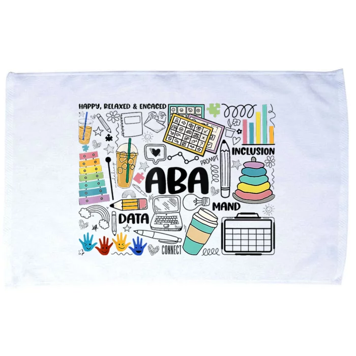 ABA Applied Behavior Analysis BCBA Behavior Analyst Autism Microfiber Hand Towel