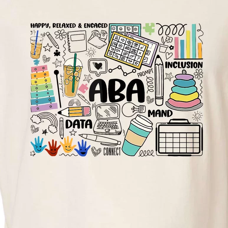 Aba Applied Behavior Analysis Bcba Behavior Analyst Autism Garment-Dyed Women's Muscle Tee