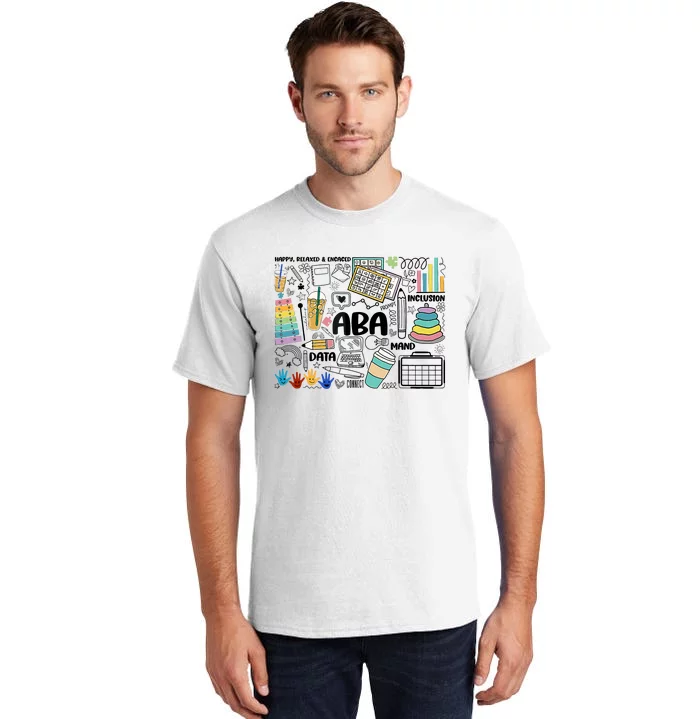 Aba Applied Behavior Analysis Bcba Behavior Analyst Autism Tall T-Shirt