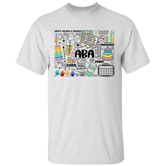 Aba Applied Behavior Analysis Bcba Behavior Analyst Autism Tall T-Shirt