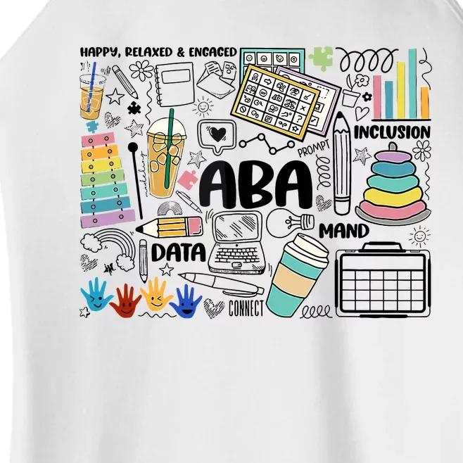 Aba Applied Behavior Analysis Bcba Behavior Analyst Autism Women’s Perfect Tri Rocker Tank