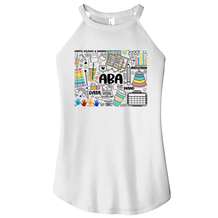 Aba Applied Behavior Analysis Bcba Behavior Analyst Autism Women’s Perfect Tri Rocker Tank