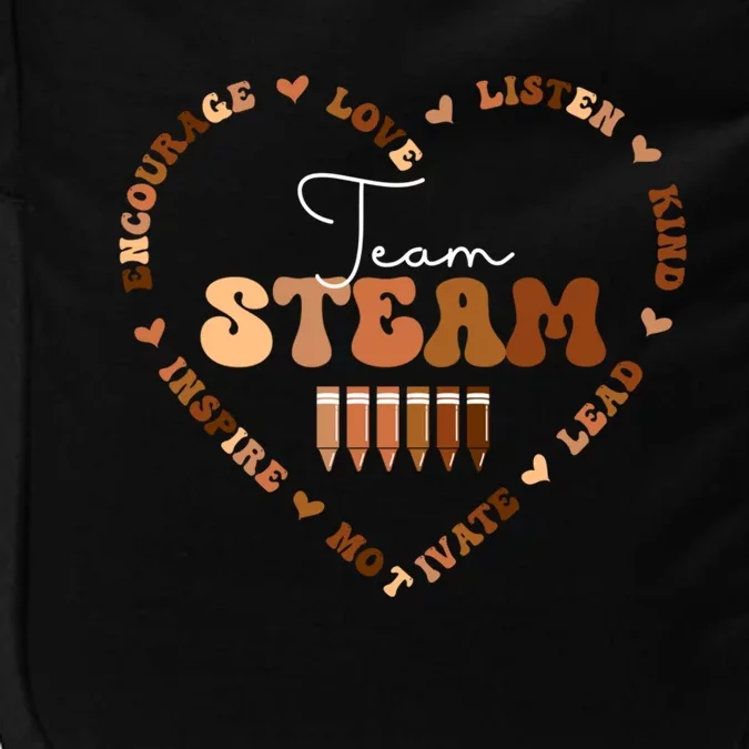 Afro African Black History Month Team Steam School Heart Gift Impact Tech Backpack