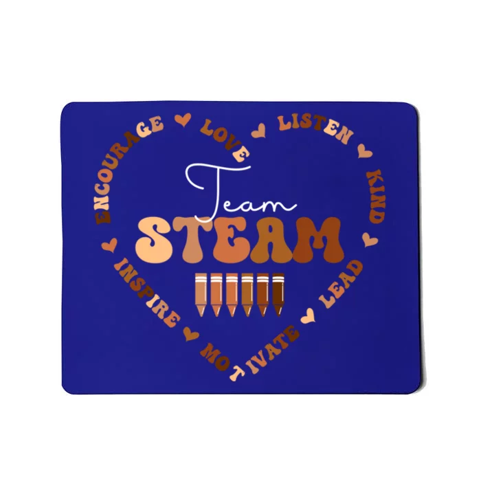 Afro African Black History Month Team Steam School Heart Gift Mousepad