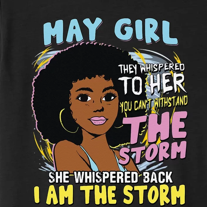 African American birthday queen Afro American birthday May ChromaSoft Performance T-Shirt