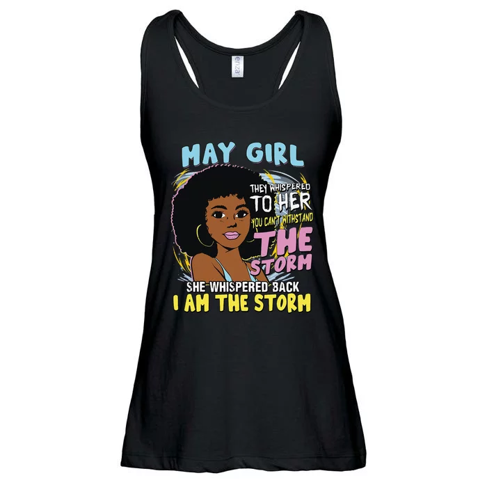 African American birthday queen Afro American birthday May Ladies Essential Flowy Tank