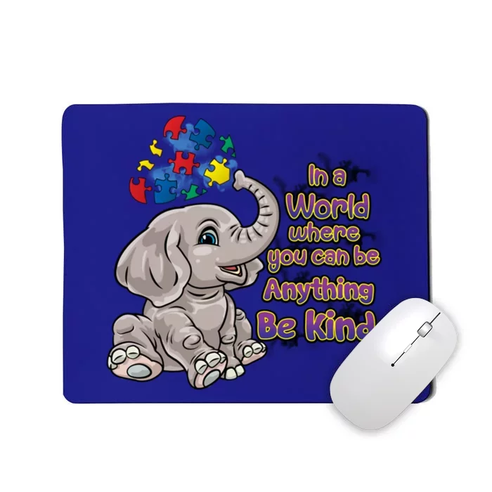 Autism Awareness Be Kind Elephant Puzzle Teacher Mom Funny Gift Mousepad