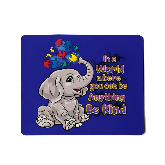 Autism Awareness Be Kind Elephant Puzzle Teacher Mom Funny Gift Mousepad