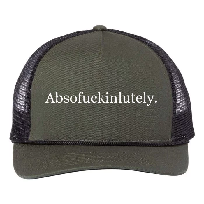 Absofukinlutely Retro Rope Trucker Hat Cap