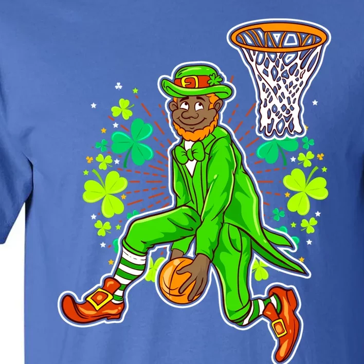 African American Black Leprechaun Basketball St Patricks Day Gift Tall T-Shirt