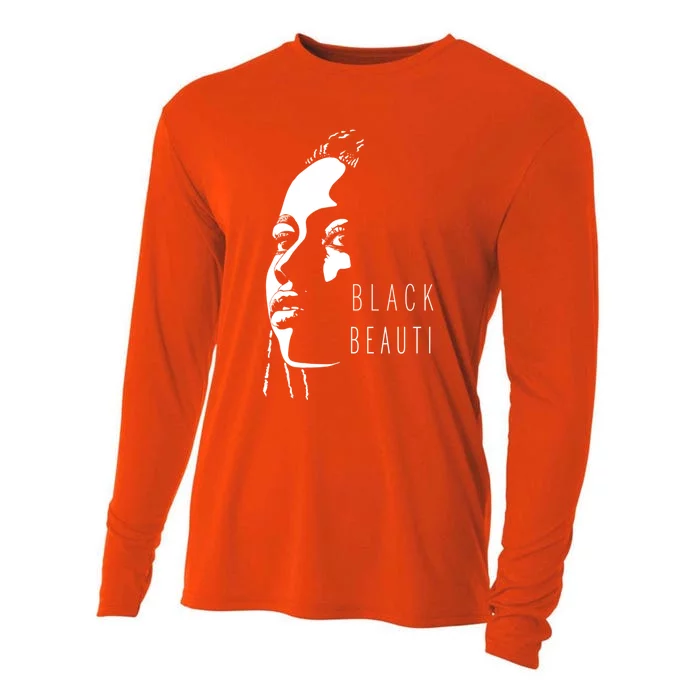 African American Black Is Beautiful Black History Gift Cooling Performance Long Sleeve Crew