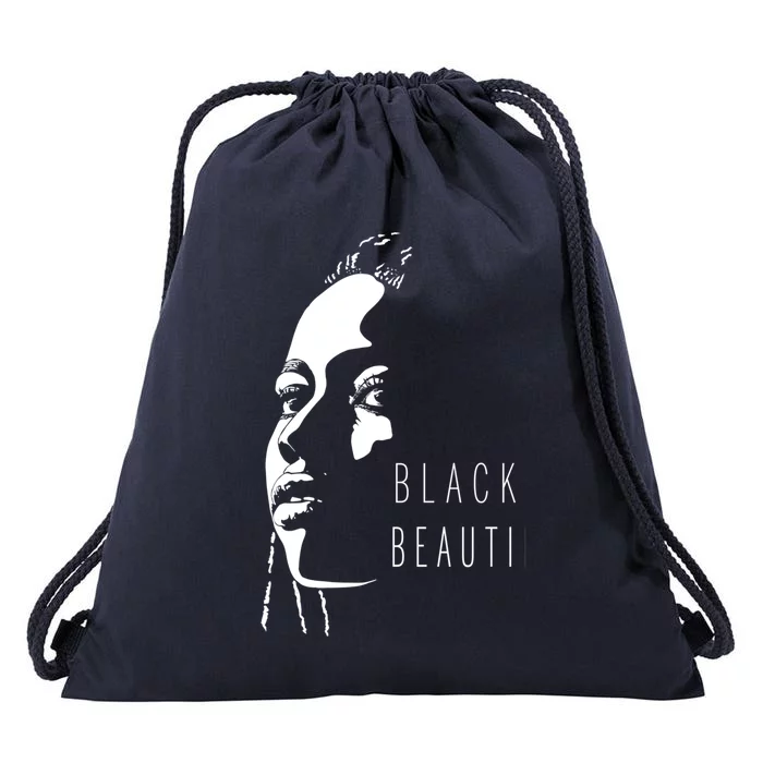 African American Black Is Beautiful Black History Gift Drawstring Bag