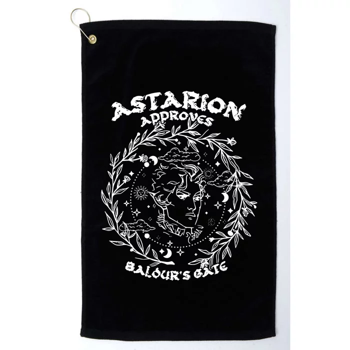 Astarion Approves Baldur Gate Baldurs Gate 3 Adventure Awaits Platinum Collection Golf Towel