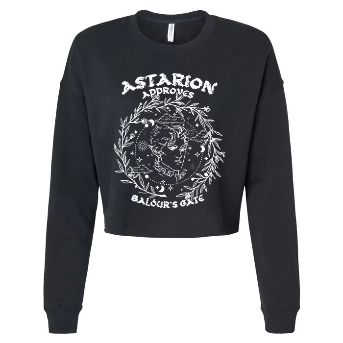 Astarion Approves Baldur Gate Baldurs Gate 3 Adventure Awaits Cropped Pullover Crew