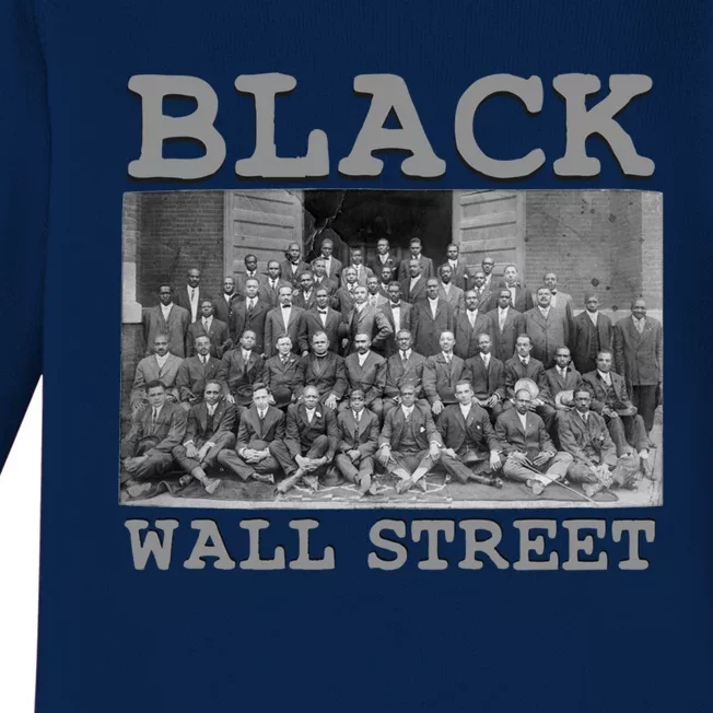 African American Business Black History Black Wall Street Gift Baby Long Sleeve Bodysuit