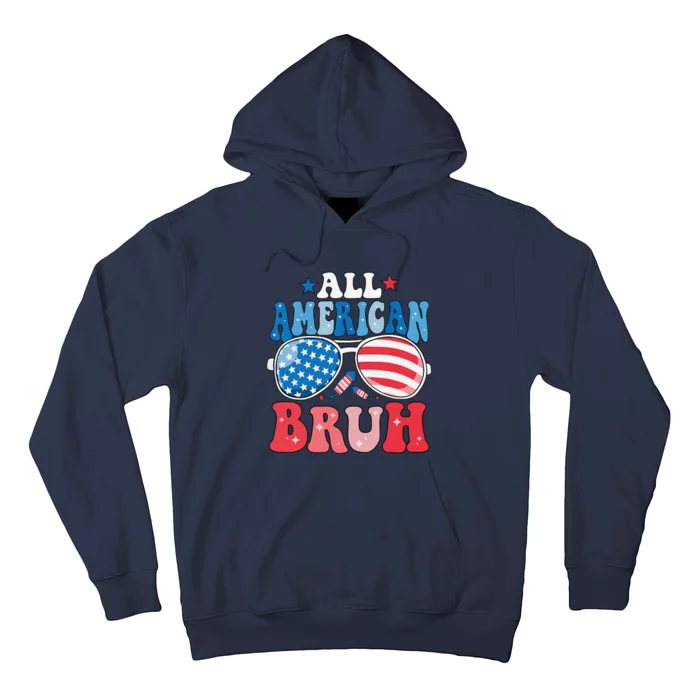 All American Bruh Fourth Of July American Teen Hoodie