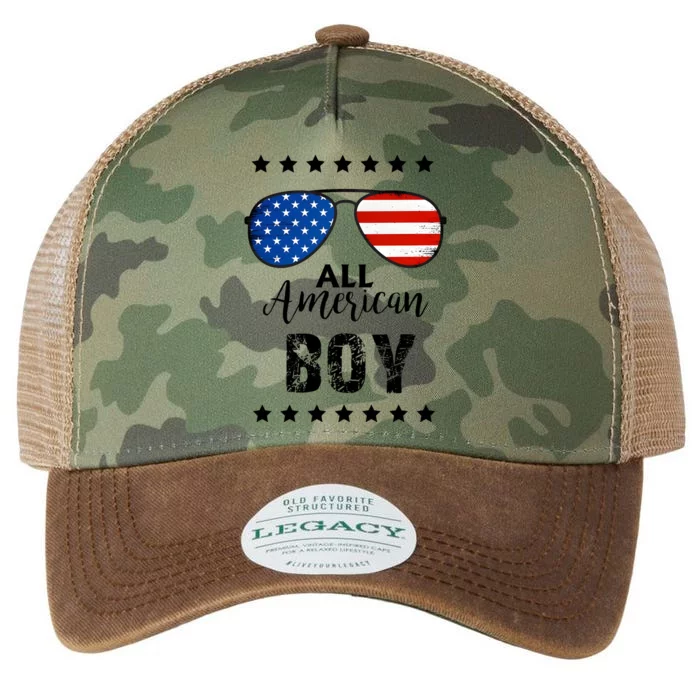 All American Boy 4th Of July Family Matching Legacy Tie Dye Trucker Hat