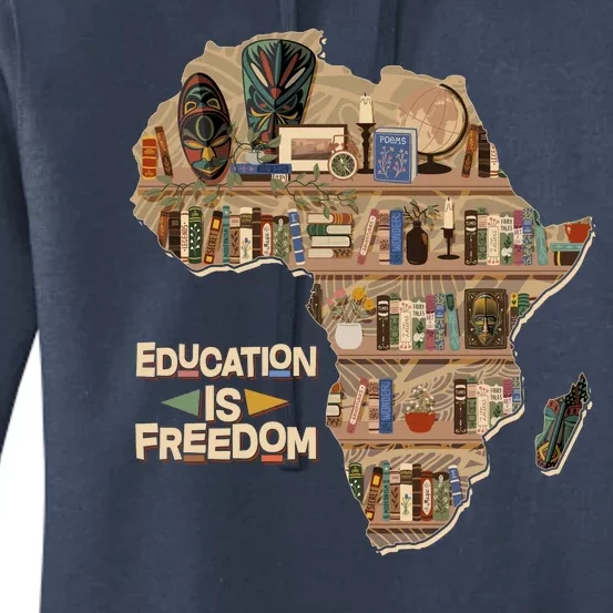 African American Black History Education Is Freedom Women's Pullover Hoodie