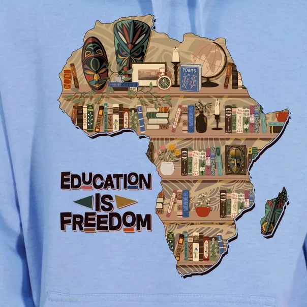 African American Black History Education Is Freedom Unisex Surf Hoodie