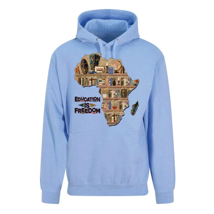 African American Black History Education Is Freedom Unisex Surf Hoodie