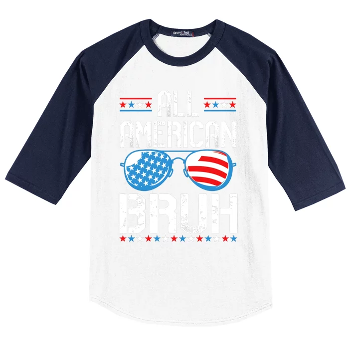 All American Bruh 4th Of July Baseball Sleeve Shirt