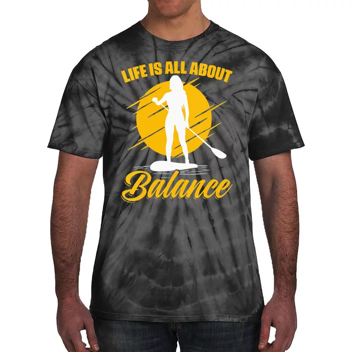 All About Balance SUP Boarding Paddling Stand Up Paddle Tie-Dye T-Shirt