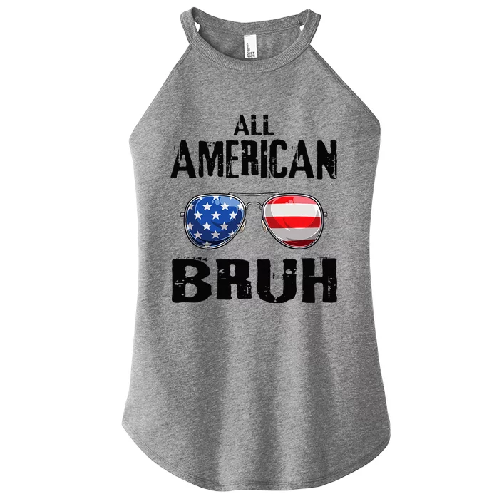 All American Bruh 4th Of July Boy Patriotic Women’s Perfect Tri Rocker Tank