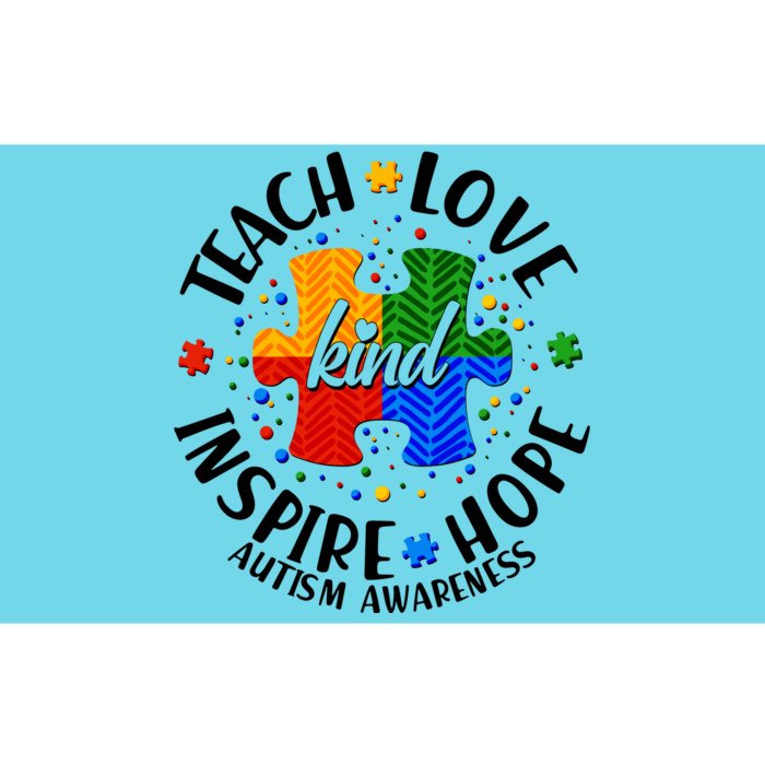 Autism Awareness Be Kind Teach Love Inspire Hope Bumper Sticker