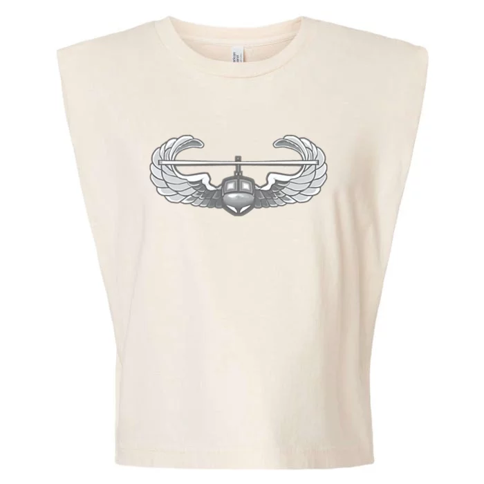 AIR ASSAULT BADGE US ARMY HELICOPTER WINGS Garment-Dyed Women's Muscle Tee