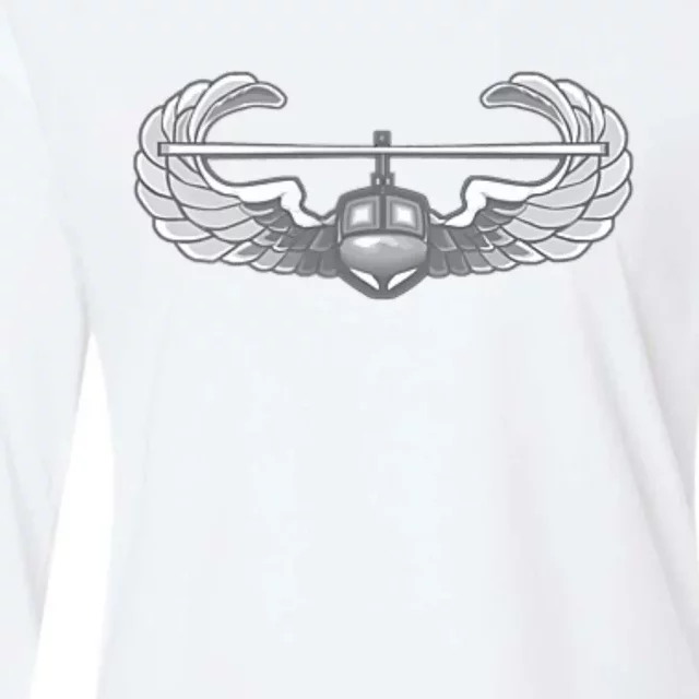 AIR ASSAULT BADGE US ARMY HELICOPTER WINGS Womens Cotton Relaxed Long Sleeve T-Shirt