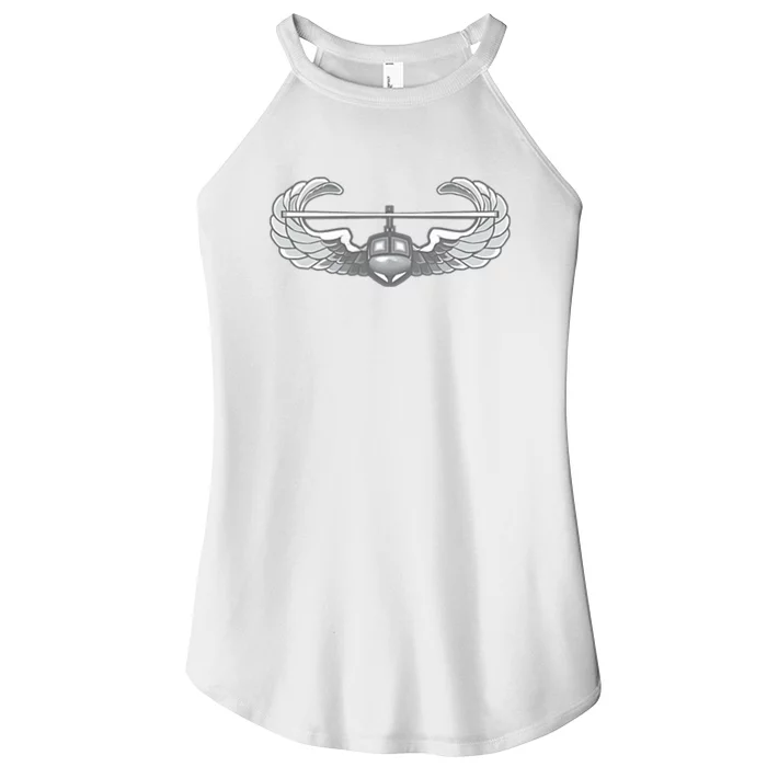 AIR ASSAULT BADGE US ARMY HELICOPTER WINGS Women’s Perfect Tri Rocker Tank