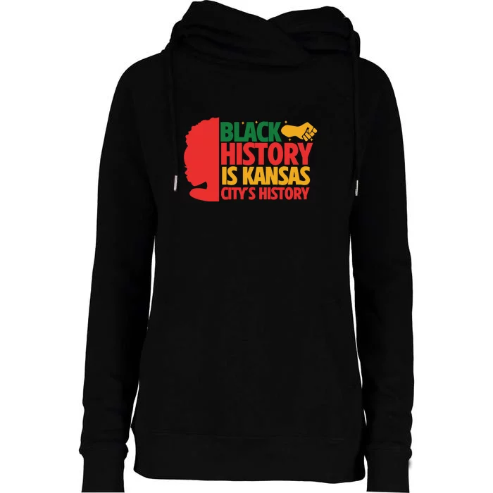 Afro America Black History Is Kansas City's History African American Womens Funnel Neck Pullover Hood