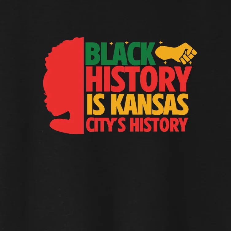 Afro America Black History Is Kansas City's History African American Women's Crop Top Tee