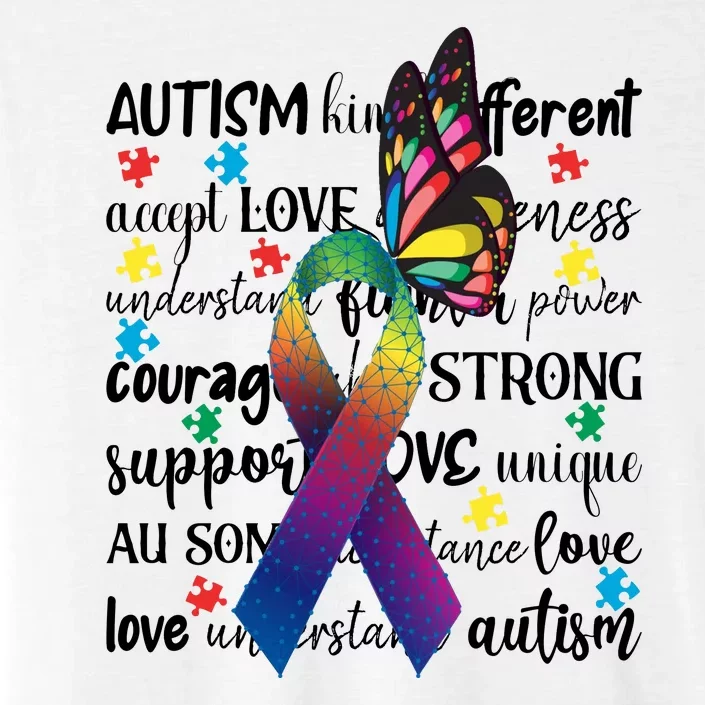 Autism Acceptance Butterfly Different Is Beautiful ChromaSoft Performance T-Shirt