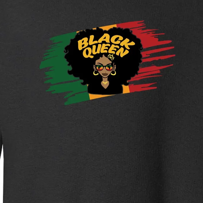 Afro America Black Queen For Black History Month Gift Toddler Sweatshirt