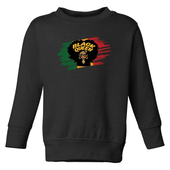 Afro America Black Queen For Black History Month Gift Toddler Sweatshirt