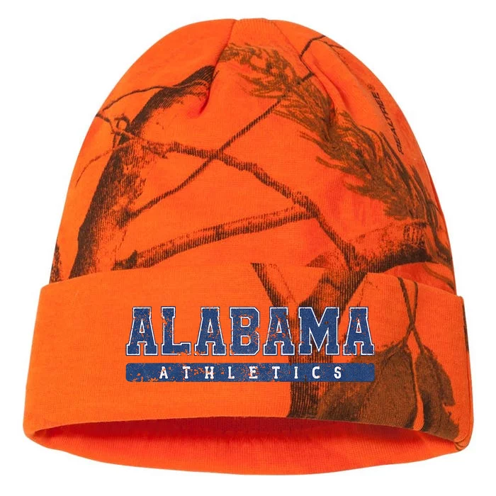 Alabama Athletics Blue Vintage Text Kati - 12in Camo Beanie