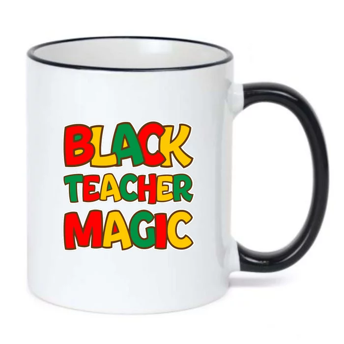 Afro America Black Teacher Magic Black History Gift Black Color Changing Mug