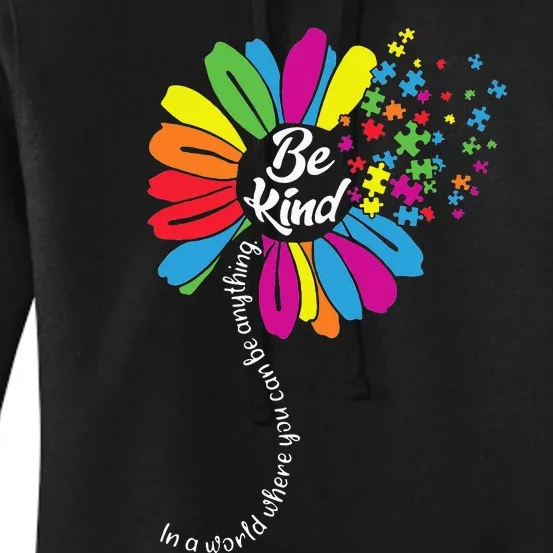 Autism awareness Be Kind In a word Daisy Women's Pullover Hoodie