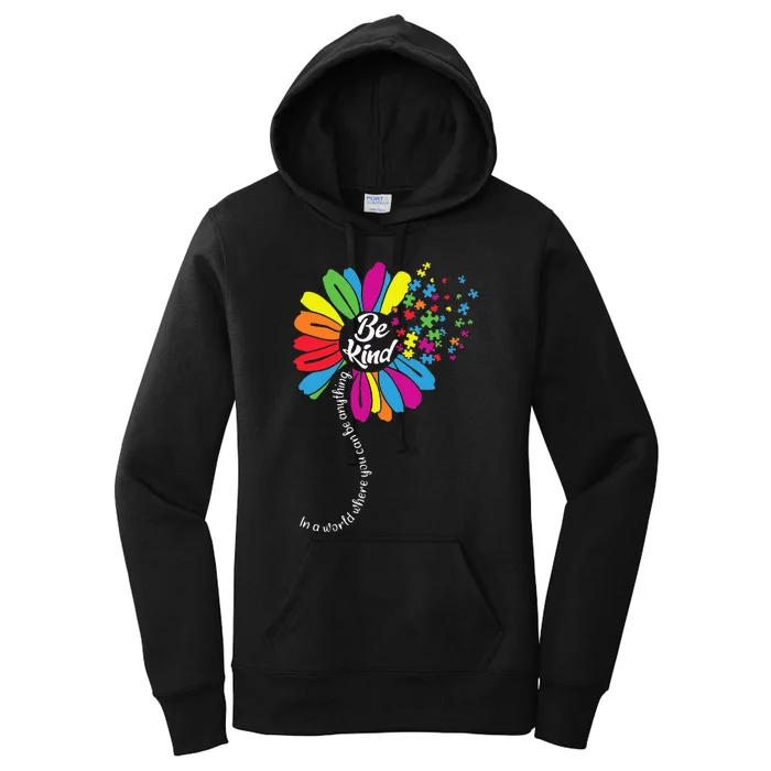 Autism awareness Be Kind In a word Daisy Women's Pullover Hoodie