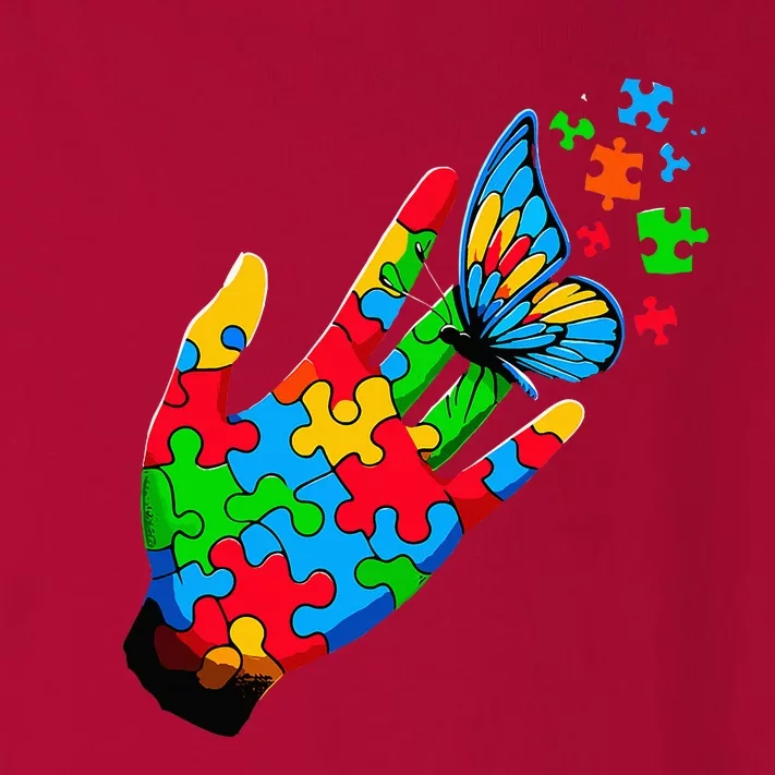 Autism Awareness Butterfly Teacher Toddler Long Sleeve Shirt