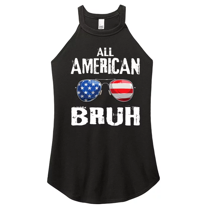 All American Bruh 4th Of July Boy Patriotic Women’s Perfect Tri Rocker Tank