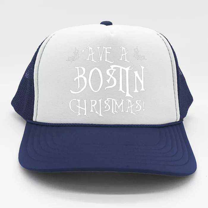 Ave A Bostin Christmas Trucker Hat