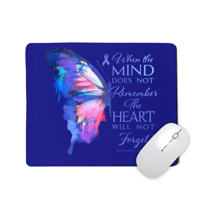 Alzheimers Awareness Butterfly The Heart Remembers Gift Mousepad