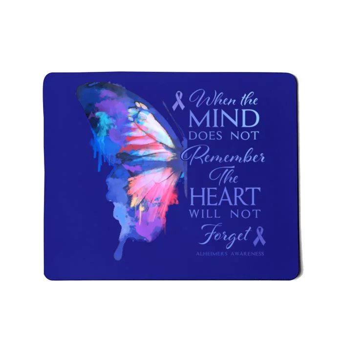 Alzheimers Awareness Butterfly The Heart Remembers Gift Mousepad