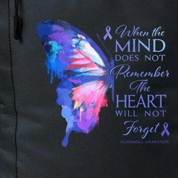 Alzheimers Awareness Butterfly The Heart Remembers Gift Daily Commute Backpack