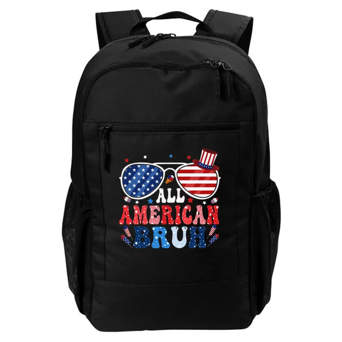 All American Bruh Patriotic 4th Of July Teen Celebration Daily Commute Backpack